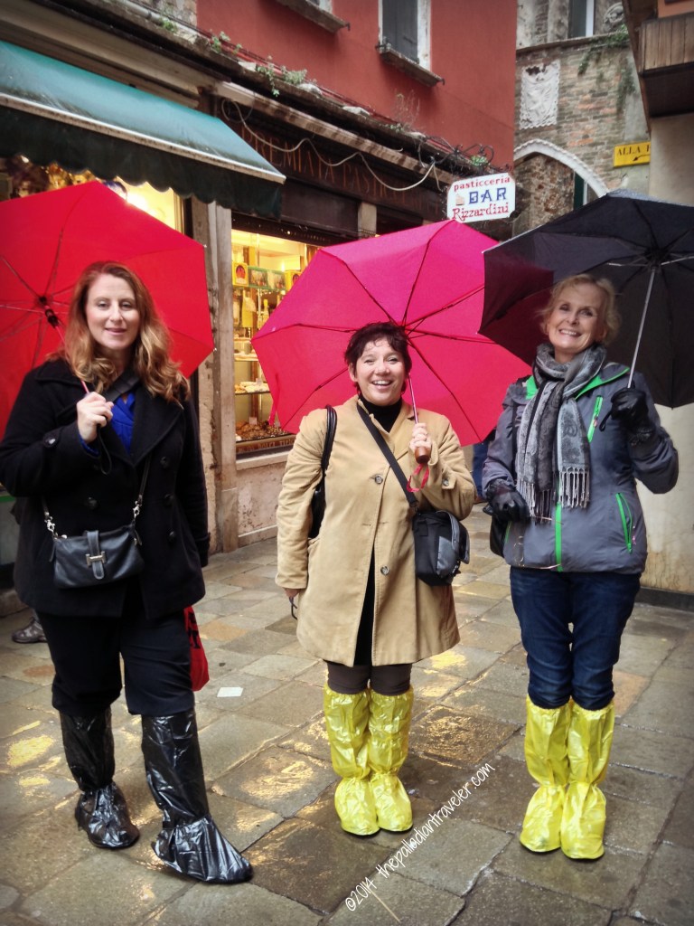 L to R: Kathy Ayers; Monica Cesarato; Orna O'Reilly. Courtesy Tom Weber www.thepalladiantraveler.com