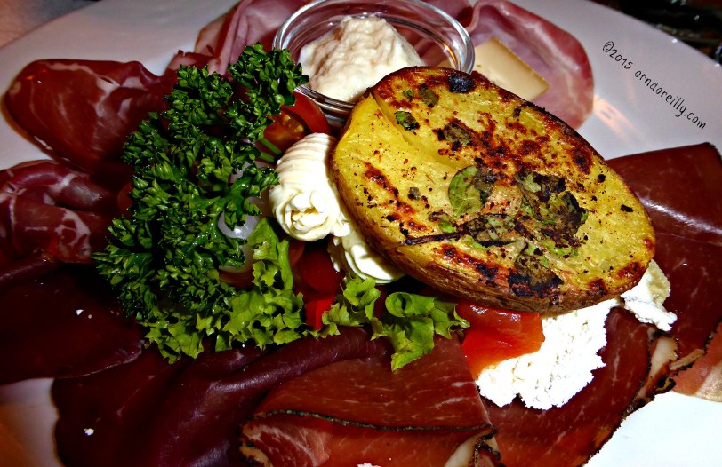 Bresaola and baked potato