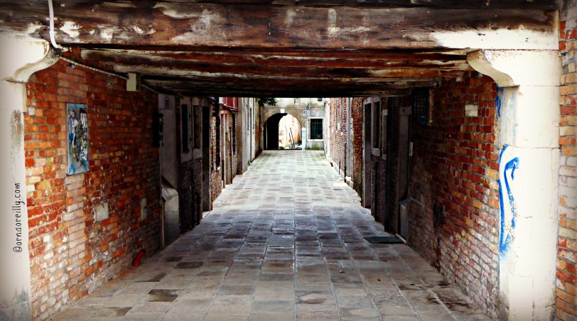 Typical Venetian underpass: mind your head!
