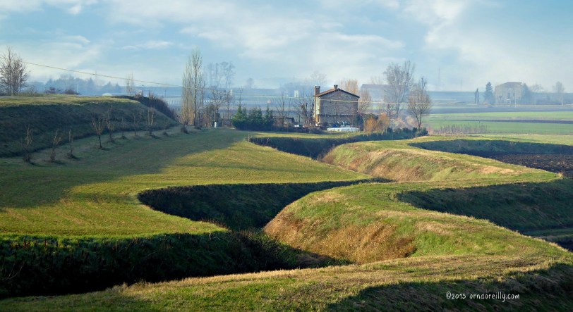 Canal formation where I walk in The Euganean Hills